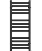 Полотенцесушитель водяной Deffi Magnus П12 200х800 боковое левое подключение черный A.MA.80.20.12.B.B