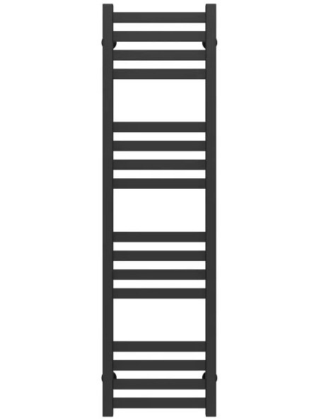 Полотенцесушитель водяной Deffi Magnus П16 200х1200 нижнее подключение черный A.MA.120.20.16.B.A