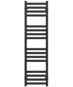 Полотенцесушитель водяной Deffi Magnus П16 300х1200 боковое левое подключение черный A.MA.120.30.16.B.B