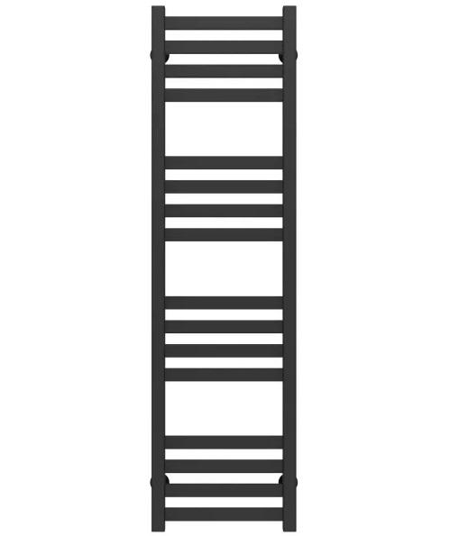 Полотенцесушитель водяной Deffi Magnus П16 300х1200 боковое правое подключение черный A.MA.120.30.16.B.C