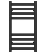 Полотенцесушитель водяной Deffi Magnus П8 400х600 боковое левое подключение черный A.MA.60.40.8.B.B