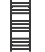 Полотенцесушитель водяной Deffi Magnus П12 300х800 нижнее подключение черный A.MA.80.30.12.B.A