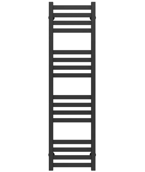 Полотенцесушитель водяной Deffi Magnus П16 300х1200 нижнее подключение черный A.MA.120.30.16.B.A