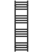 Полотенцесушитель водяной Deffi Magnus П16 300х1200 боковое левое подключение черный A.MA.120.30.16.B.B