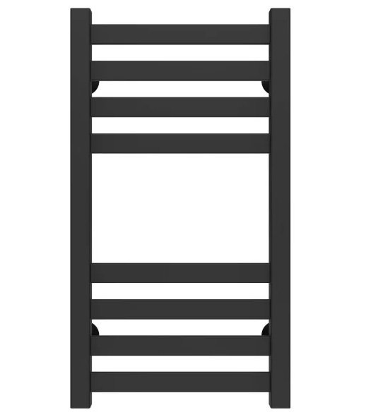 Сушка для рушників водяна Deffi Magnus П8 400х600 бічне праве підключення чорний A.MA.60.40.8.B.C