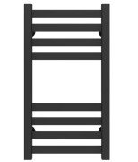 Полотенцесушитель водяной Deffi Magnus П8 300х600 боковое правое подключение черный A.MA.60.30.8.B.C