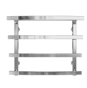 Полотенцесушитель водяной Deffi Lotos П4 400х500 боковое правое подключение хром A.LO.50.40.4.C.C