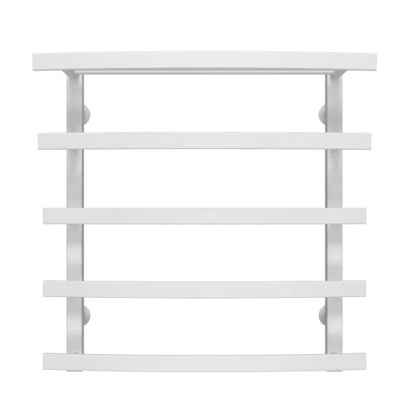 Полотенцесушитель водяной Deffi Lotos П5 400х600 боковое правое подключение белый A.LO.60.40.5.W.C