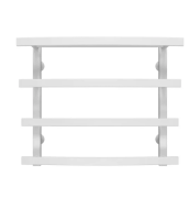 Сушка для рушників водяна Deffi Lotos П4 400х500 бічне праве підключення білий A.LO.50.40.4.W.C