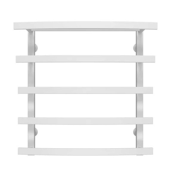 Полотенцесушитель водяной Deffi Lotos П5 400х600 боковое левое подключение белый A.LO.60.40.5.W.B