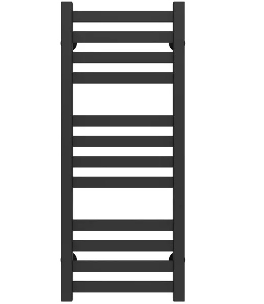 Полотенцесушитель водяной Deffi Magnus П12 400х800 боковое правое подключение черный A.MA.80.40.12.B.C