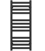Полотенцесушитель водяной Deffi Magnus П12 400х800 боковое правое подключение черный A.MA.80.40.12.B.C