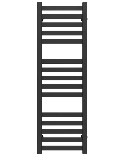 Сушка для рушників водяна Deffi Magnus П15 400х1000 нижнє підключення чорний A.MA.100.40.15.B.A