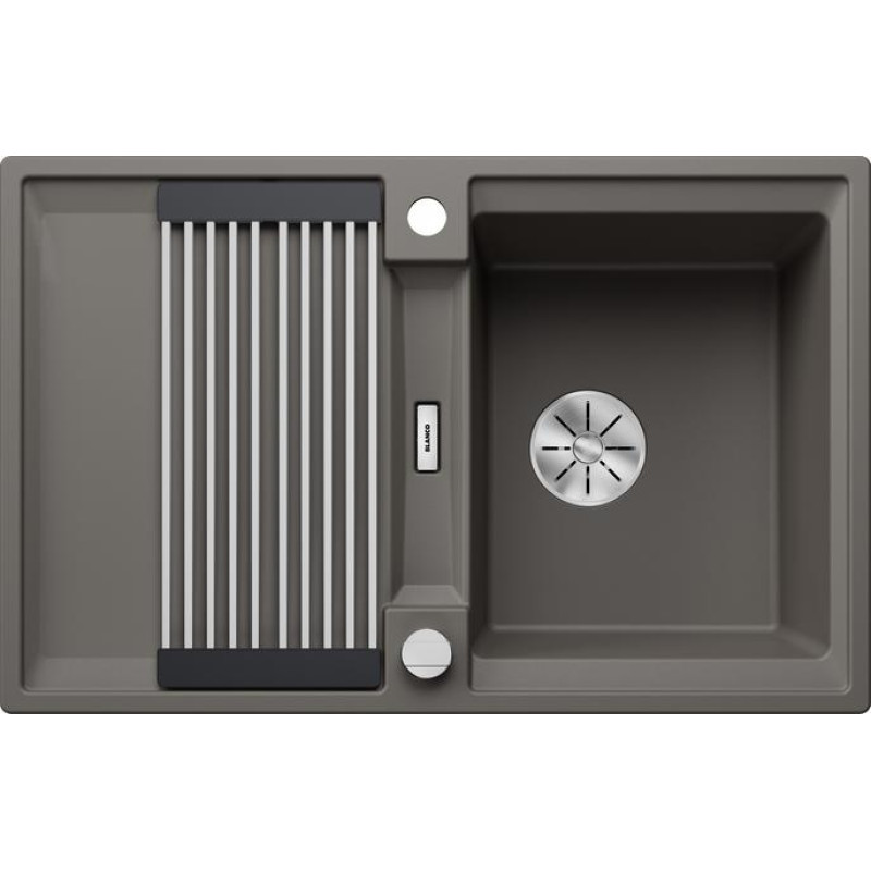 Мойка для кухни прямоугольная Blanco ADIRA 45 S SILGRANIT вулканический серый 527588