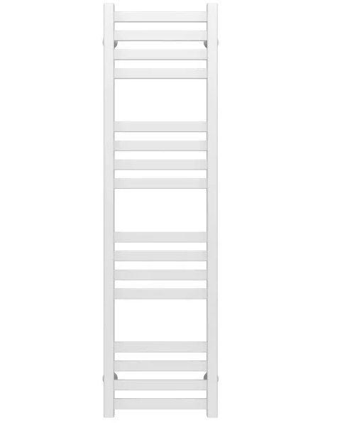 Полотенцесушитель водяной Deffi Magnus П16 400х1200 боковое левое подключение белый A.MA.120.40.16.W.B