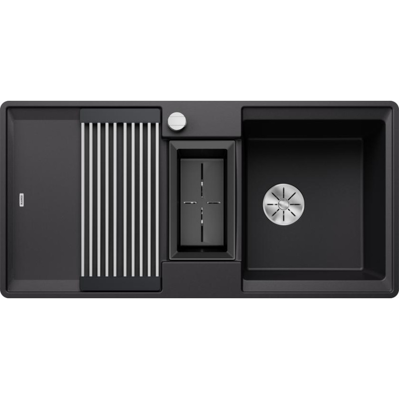 Мойка для кухни Blanco ADIRA 6 S-F SILGRANIT чёрный 527609