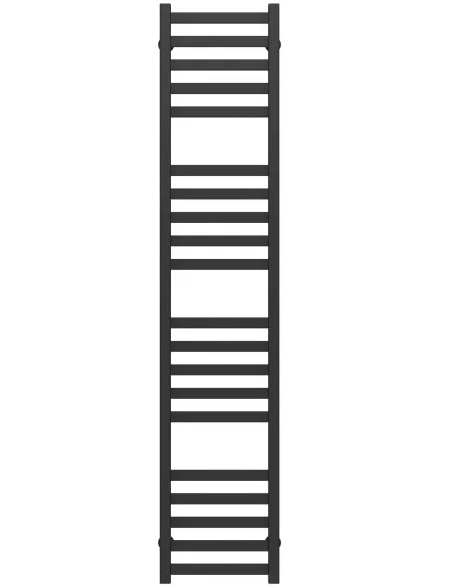 Полотенцесушитель водяной Deffi Magnus П20 400х1600 боковое правое подключение черный A.MA.160.40.20.B.C