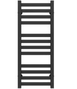 Полотенцесушитель водяной Deffi Magnus П12 400х800 боковое левое подключение черный A.MA.80.40.12.B.B