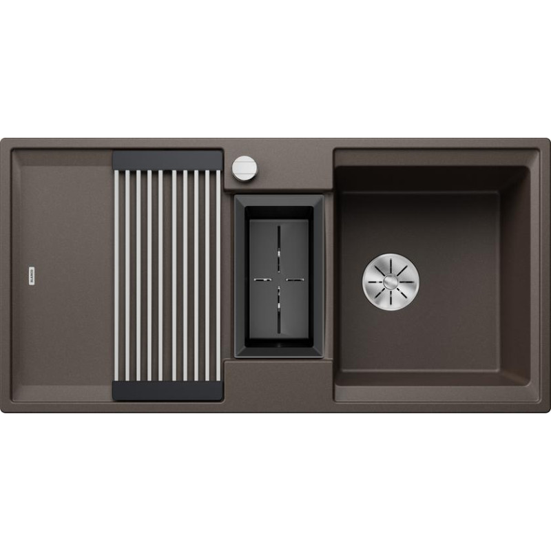 Мийка для кухні прямокутна Blanco ADIRA 6 S SILGRANIT кава 527608