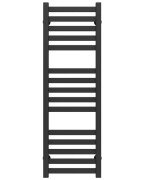 Полотенцесушитель водяной Deffi Magnus П15 400х1000 боковое левое подключение черный A.MA.100.40.15.B.B