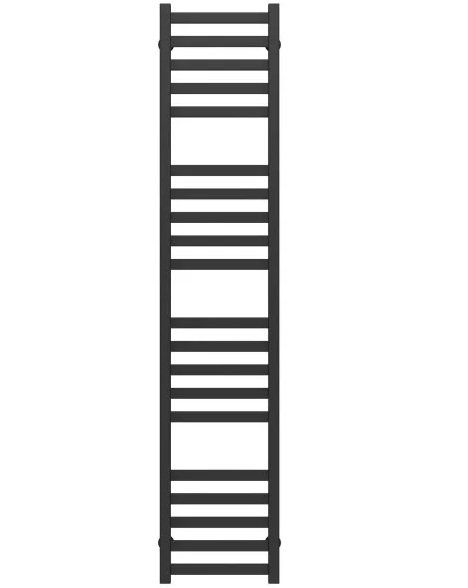 Полотенцесушитель водяной Deffi Magnus П20 400х1600 нижнее подключение черный A.MA.160.40.20.B.A