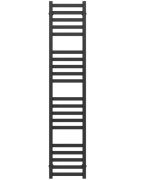 Полотенцесушитель водяной Deffi Magnus П20 400х1600 нижнее подключение черный A.MA.160.40.20.B.A