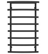 Полотенцесушитель водяной Deffi Lotos П8 400х1000 нижнее подключение черный A.LO.100.40.8.B.A