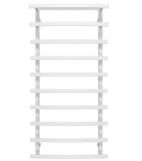 Полотенцесушитель водяной Deffi Lotos П10 400х1200 боковое правое подключение белый A.LO.120.40.10.W.C