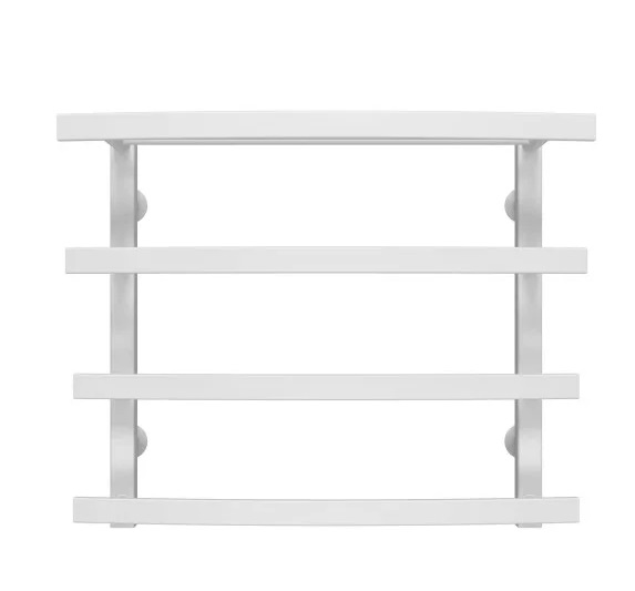 Сушка для рушників водяна Deffi Lotos П4 500х500 бічне ліве підключення білий A.LO.50.50.4.W.B