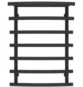 Сушка для рушників водяна Deffi Lotos П7 400х800 бічне ліве підключення чорний A.LO.80.40.7.B.B