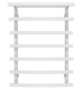 Сушка для рушників водяна Deffi Lotos П7 400х800 нижнє підключення білий A.LO.80.40.7.W.A