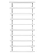 Полотенцесушитель водяной Deffi Lotos П10 400х1200 боковое левое подключение белый A.LO.120.40.10.W.B