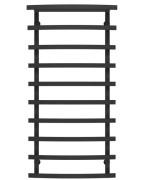 Сушка для рушників водяна Deffi Lotos П10 400х1200 бічне ліве підключення чорний A.LO.120.40.10.B.B