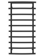 Полотенцесушитель водяной Deffi Lotos П10 400х1200 боковое правое подключение черный A.LO.120.40.10.B.C