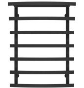 Полотенцесушитель водяной Deffi Lotos П7 400х800 боковое левое подключение черный A.LO.80.40.7.B.B