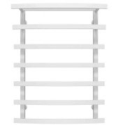 Полотенцесушитель водяной Deffi Lotos П7 400х800 нижнее подключение белый A.LO.80.40.7.W.A