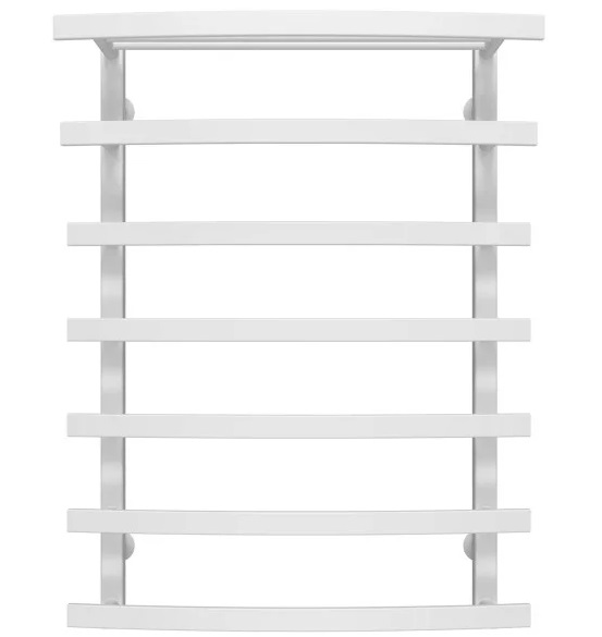 Полотенцесушитель водяной Deffi Lotos П7 500х800 боковое левое подключение белый A.LO.80.50.7.W.B