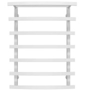 Полотенцесушитель водяной Deffi Lotos П7 500х800 боковое левое подключение белый A.LO.80.50.7.W.B