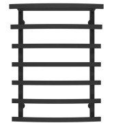 Сушка для рушників водяна Deffi Lotos П7 500х800 бічне ліве підключення чорний A.LO.80.50.7.B.B