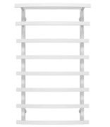 Сушка для рушників водяна Deffi Lotos П8 500х1000 бічне праве підключення білий A.LO.100.50.8.W.C