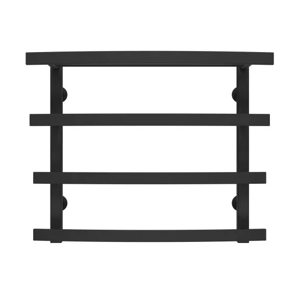 Полотенцесушитель водяной Deffi Lotos П4 500х500 боковое правое подключение черный A.LO.50.50.4.B.C