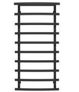 Сушка для рушників водяна Deffi Lotos П10 500х1200 нижнє підключення чорний A.LO.120.50.10.B.A