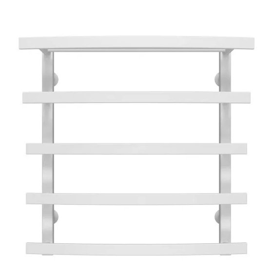 Полотенцесушитель водяной Deffi Lotos П5 500х600 боковое правое подключение белый A.LO.60.50.5.W.C