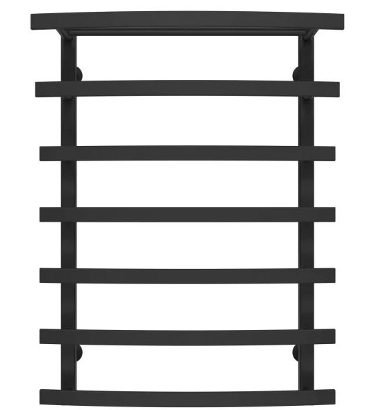 Сушка для рушників водяна Deffi Lotos П7 500х800 бічне праве підключення чорний A.LO.80.50.7.B.C