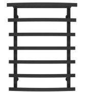 Полотенцесушитель водяной Deffi Lotos П7 500х800 боковое правое подключение черный A.LO.80.50.7.B.C