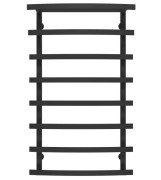 Полотенцесушитель водяной Deffi Lotos П8 500х1000 нижнее подключение черный A.LO.100.50.8.B.A