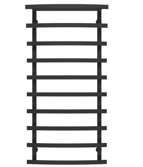 Сушка для рушників водяна Deffi Lotos П10 500х1200 нижнє підключення чорний A.LO.120.50.10.B.A