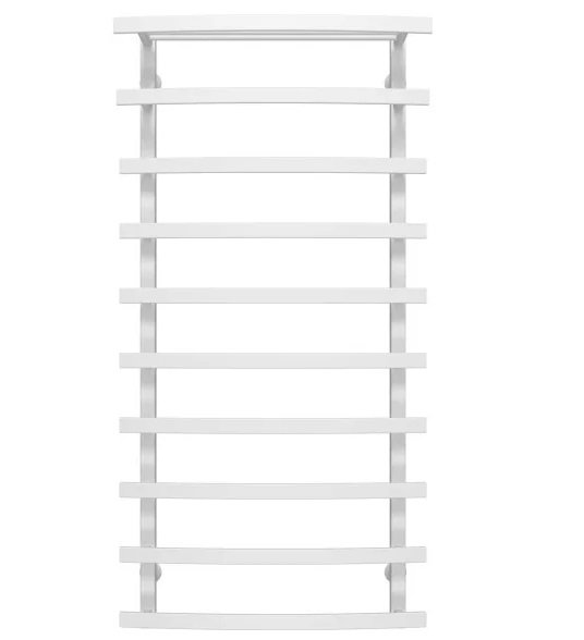 Полотенцесушитель водяной Deffi Lotos П10 500х1200 боковое левое подключение белый A.LO.120.50.10.W.B