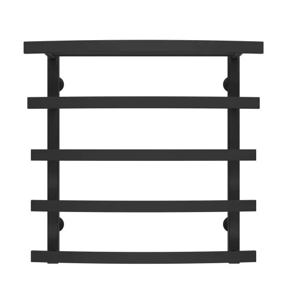 Сушка для рушників водяна Deffi Lotos П5 500х600 бічне ліве підключення чорний A.LO.60.50.5.B.B