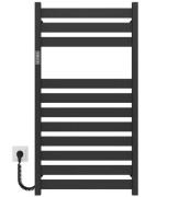 Электрический полотенцесушитель Deffi Victoria П11 500х1000 левое подключение JD04 черный A.VI.100.50.11.E.B.L.2